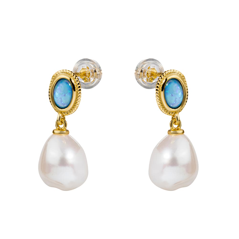 Серьги из серебра 925 с жемчугом