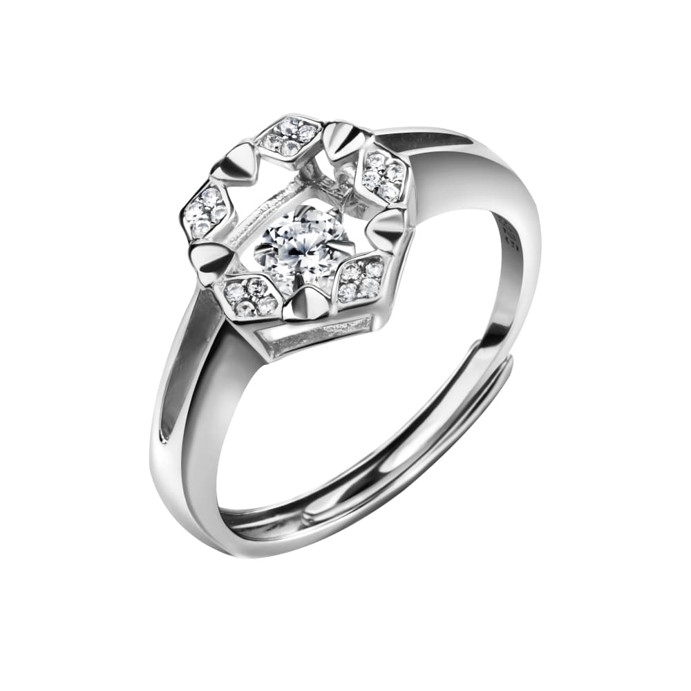 Кольцо из серебра 925 с фианит