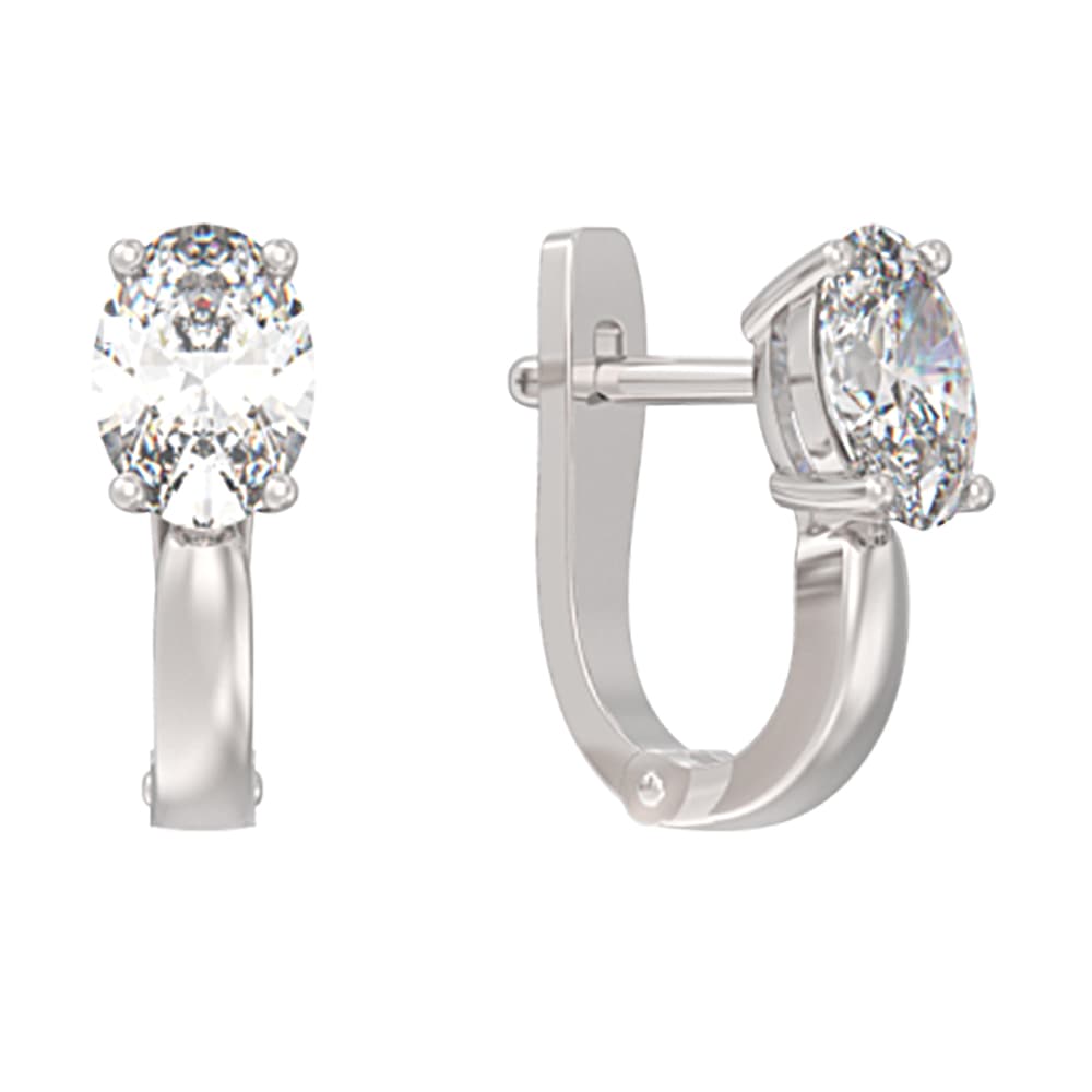 Серьги из серебра 925 с фианит