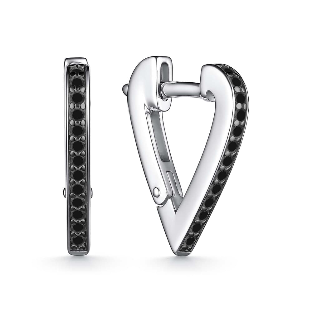 Серьги из серебра 925 с кубическим цирконием