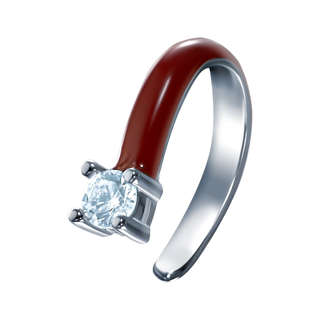 Серьги из серебра 925 с фианитами