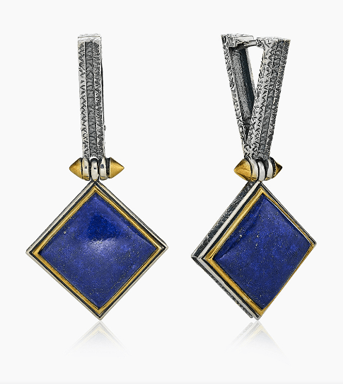 Серьги из серебра 925 с лазуритом