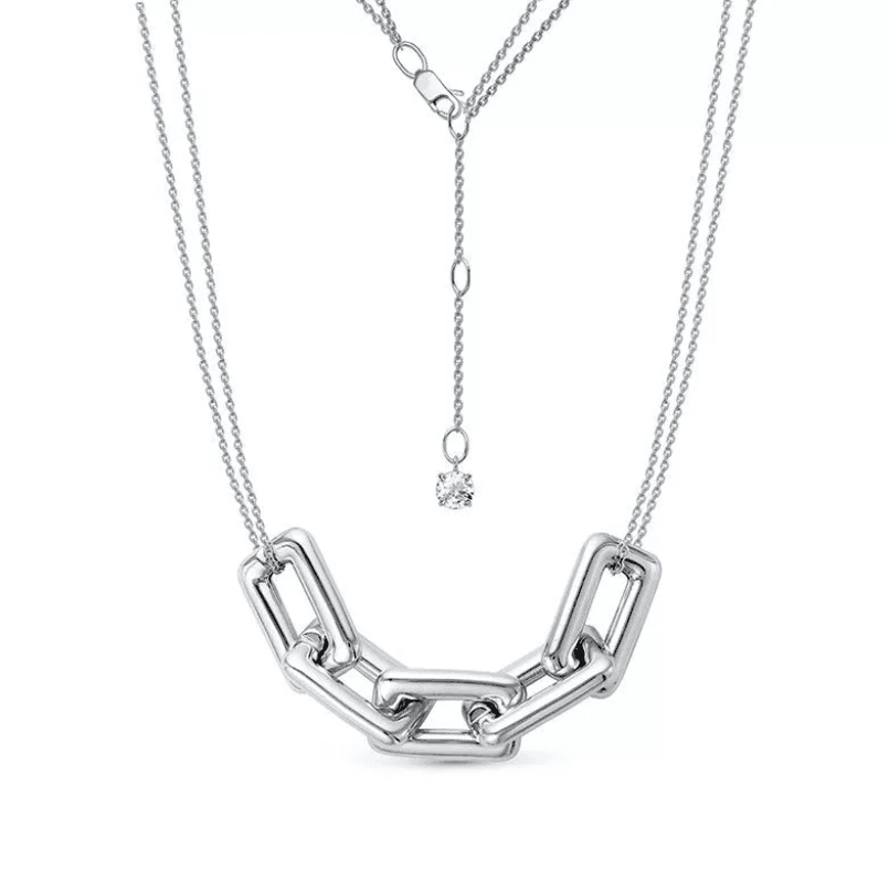 Колье из серебра 925 с фианитами