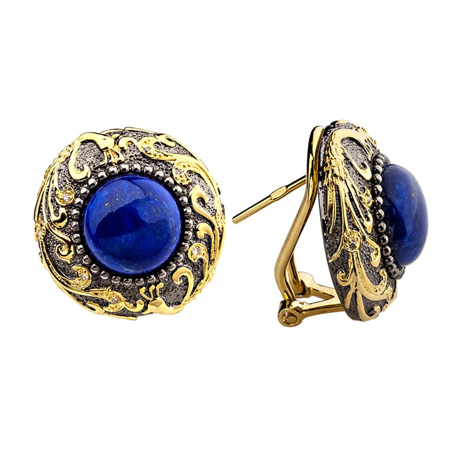 Серьги из серебра 925 с прочими вставками