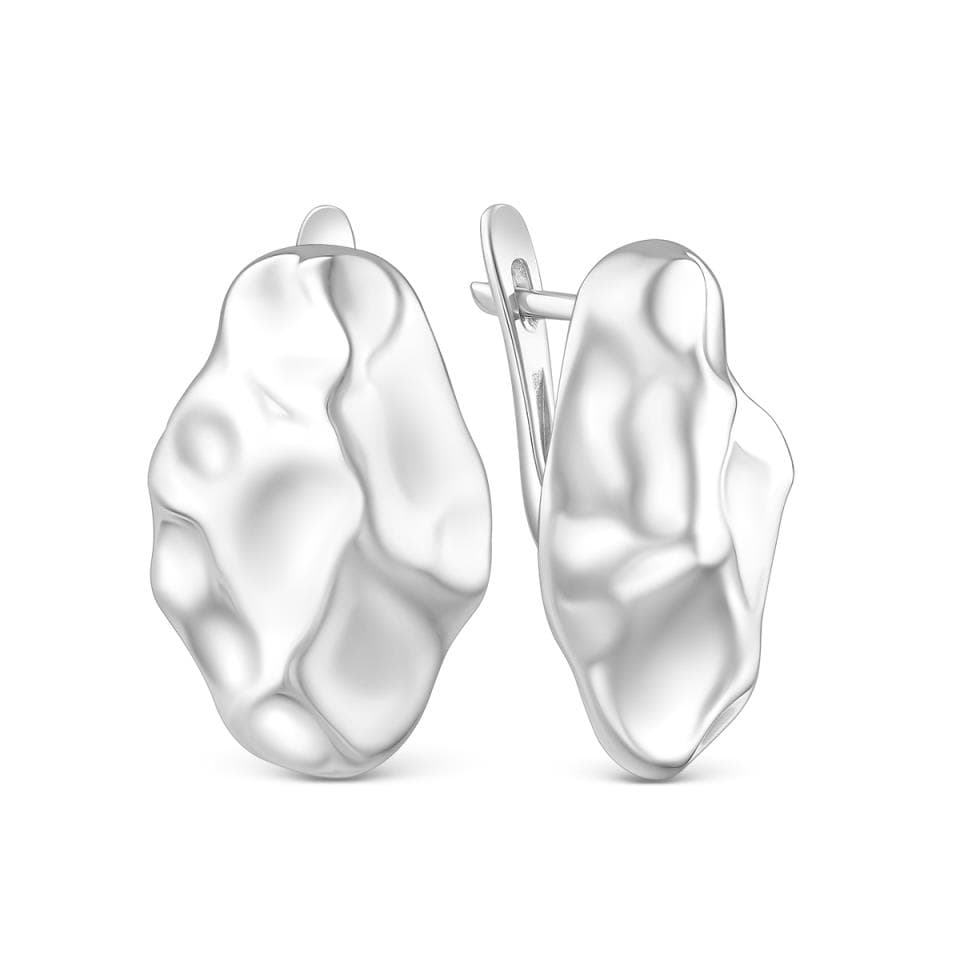 Серьги из серебра 925 без вставки