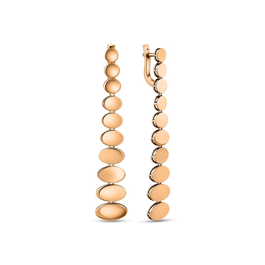 Серьги из серебра 925 без вставки