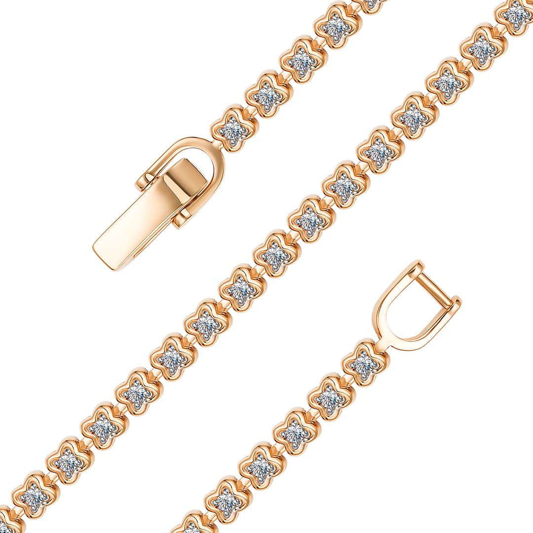 Браслет из золота 585 с бриллиантом