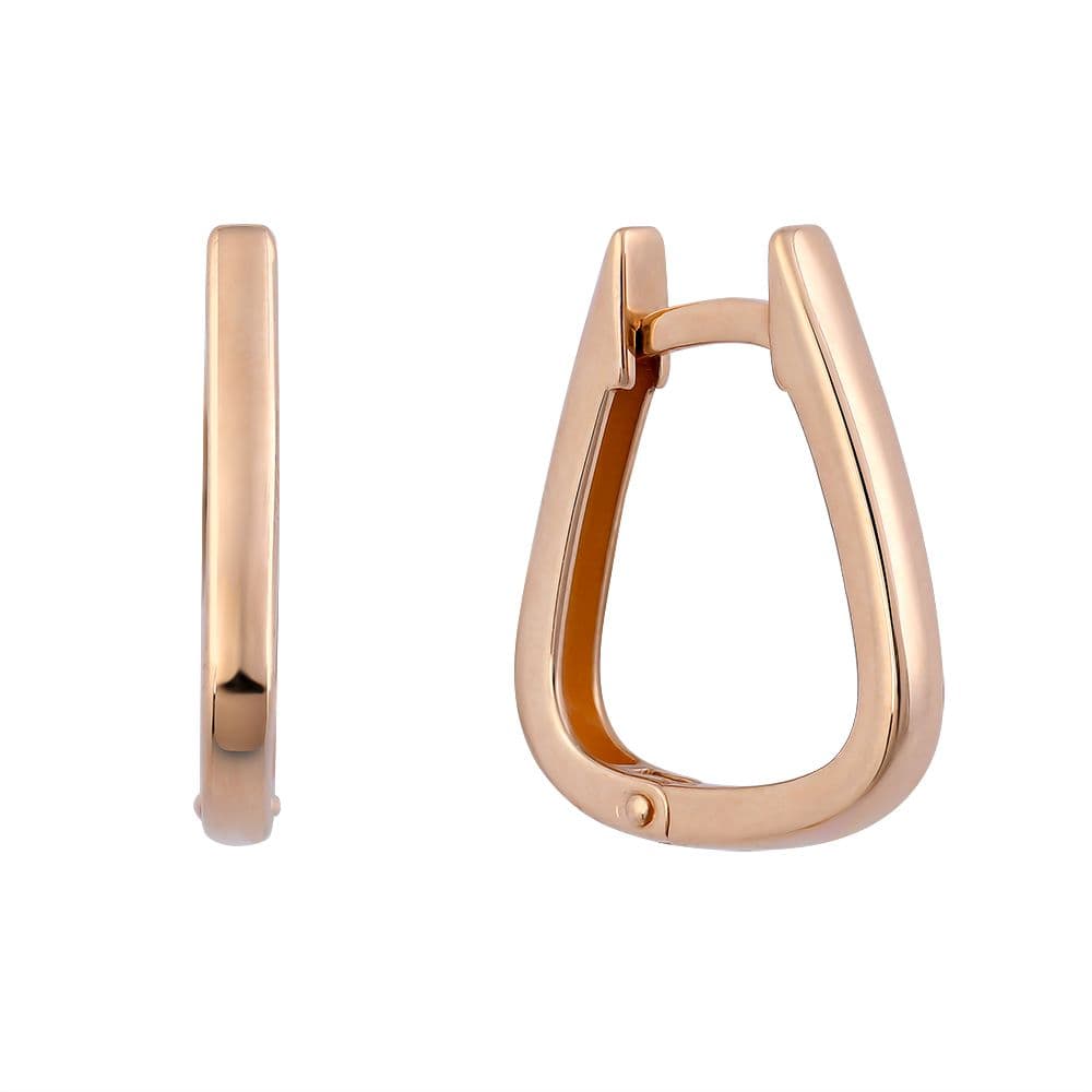 Серьги из золота 585 без вставки