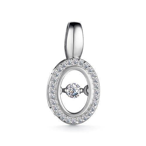 Подвеска из золота 585 с бриллиантом