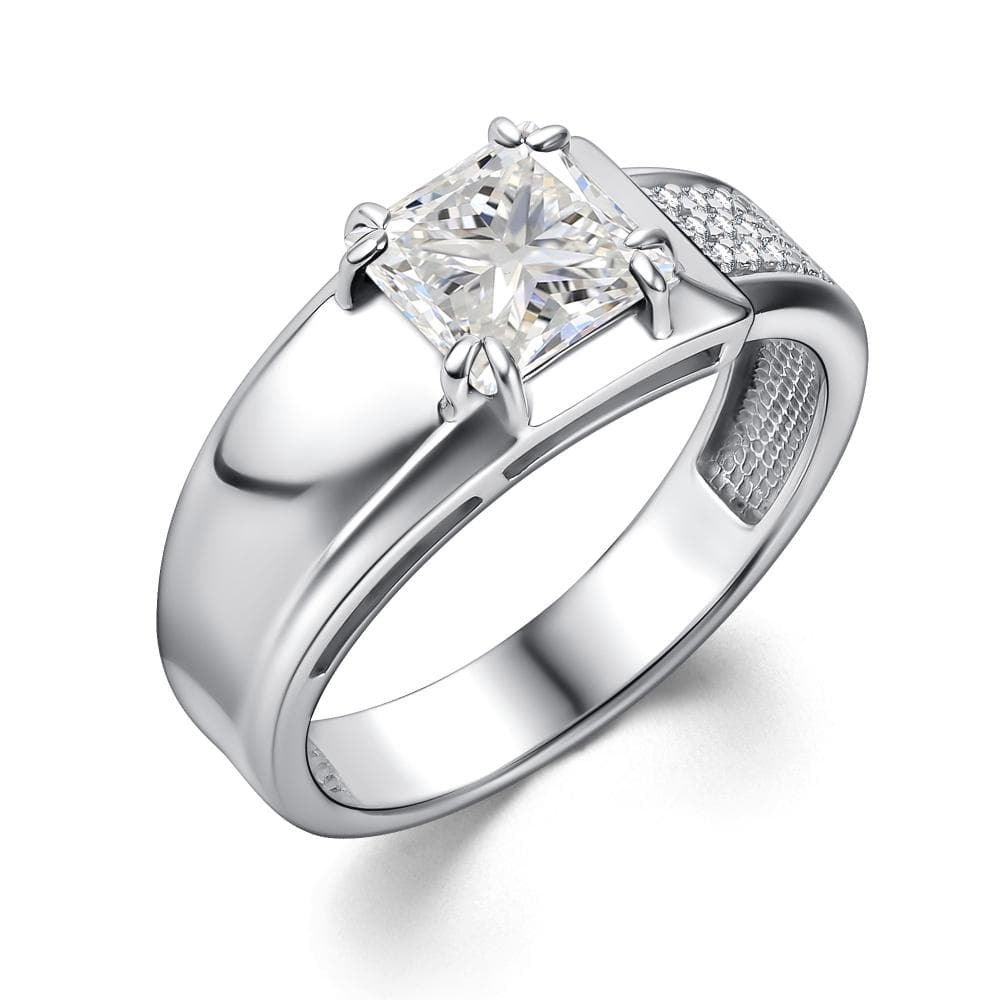 Кольцо из серебра 925 с горным хрусталем