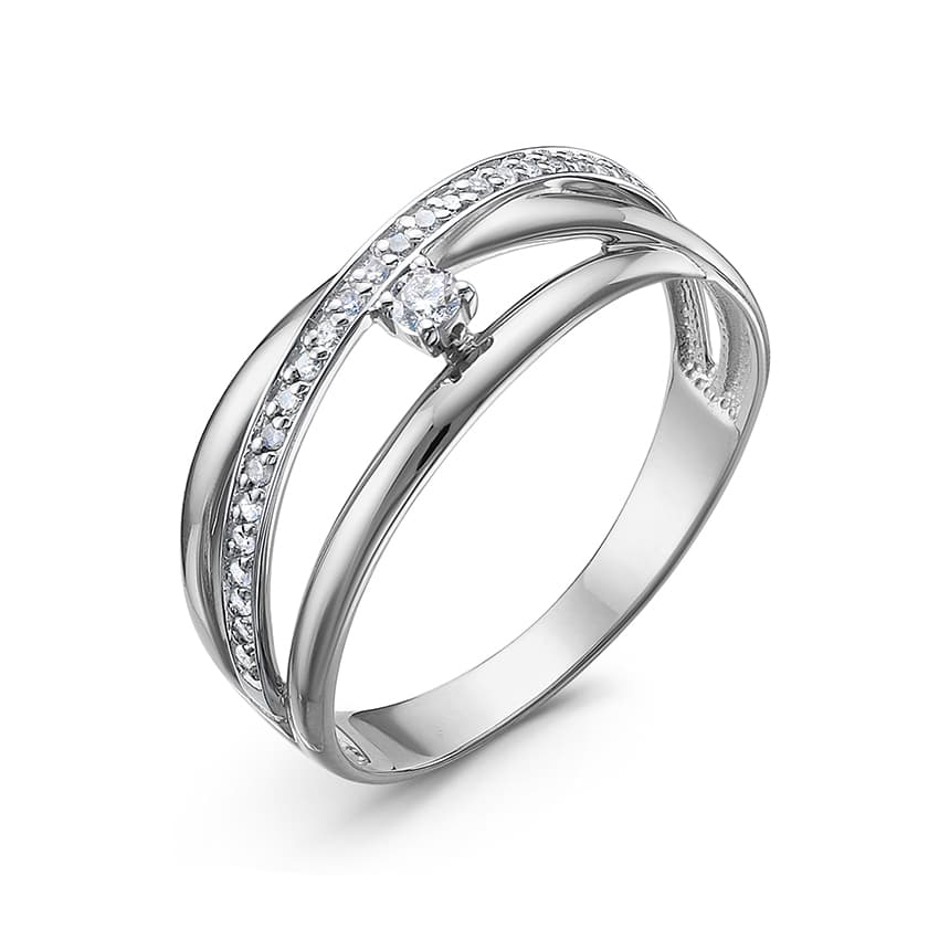 Кольцо из золота 585 с бриллиантом