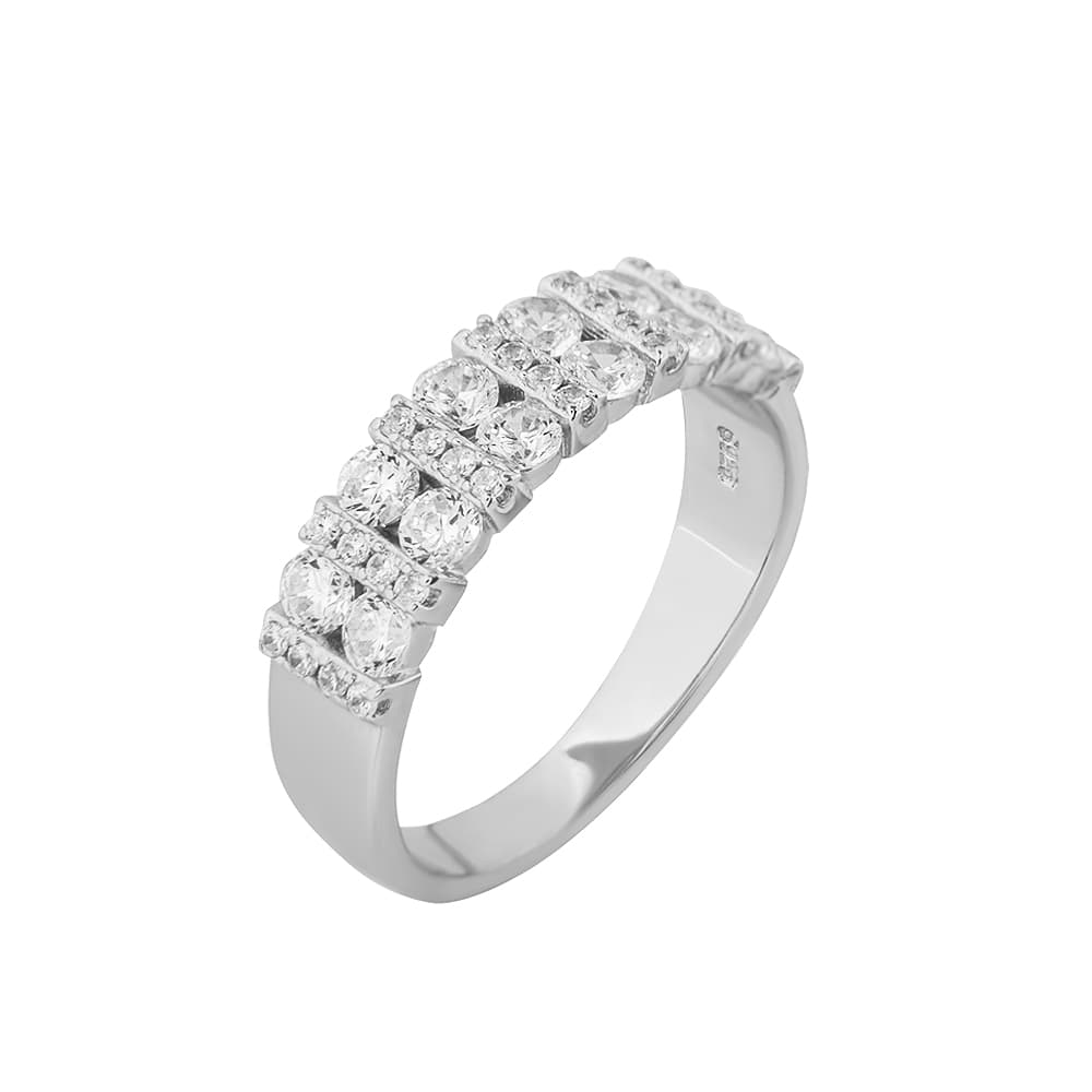 Кольцо из серебра 925 с кубическим цирконием